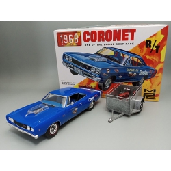 Model Plastikowy - Samochód 1:25 1968 Dodge Coronet Hardtop with Trailer Car - MPC975